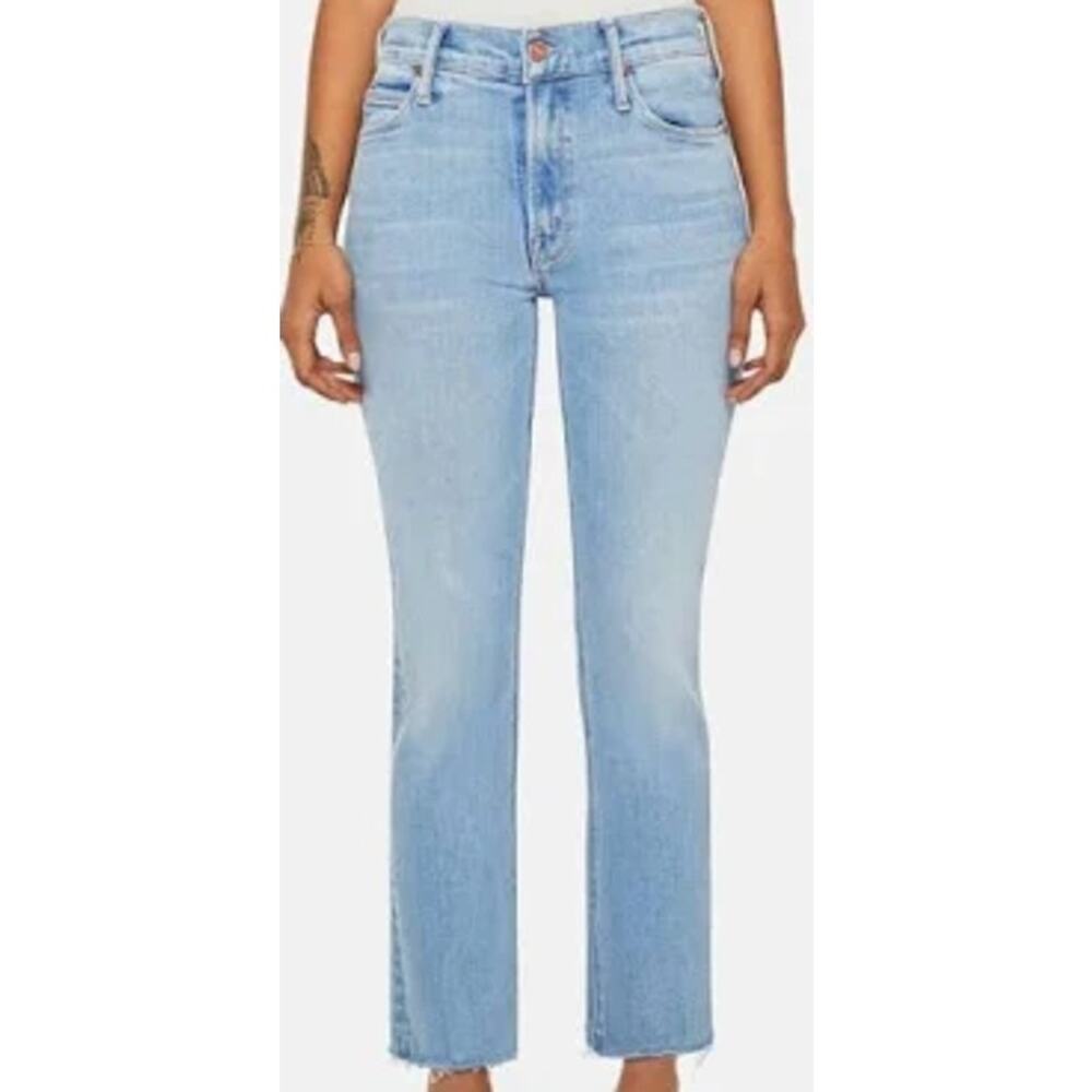 Mother Jeans The Tomcat Ankle Mid Rise Denim Fruits Nuts Light Wash Straight 27